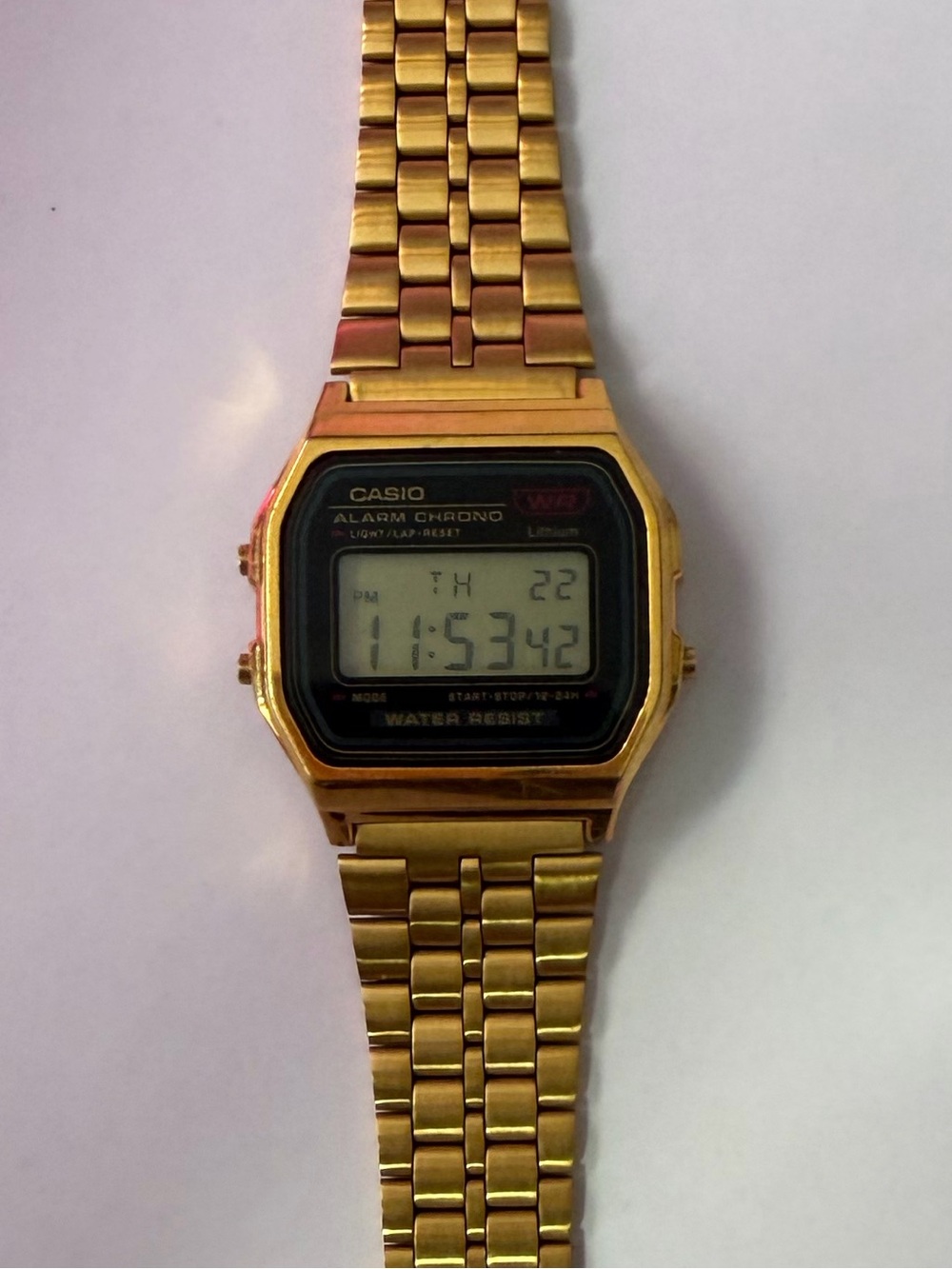 Casio Gold Digital Alarm Chrono Watch